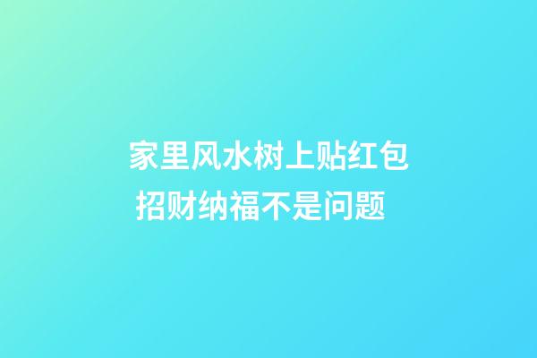 家里风水树上贴红包 招财纳福不是问题